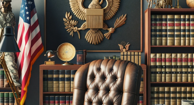 In an attorney's office for a military DUI case.